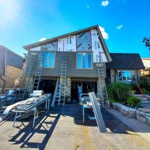 Siding installation